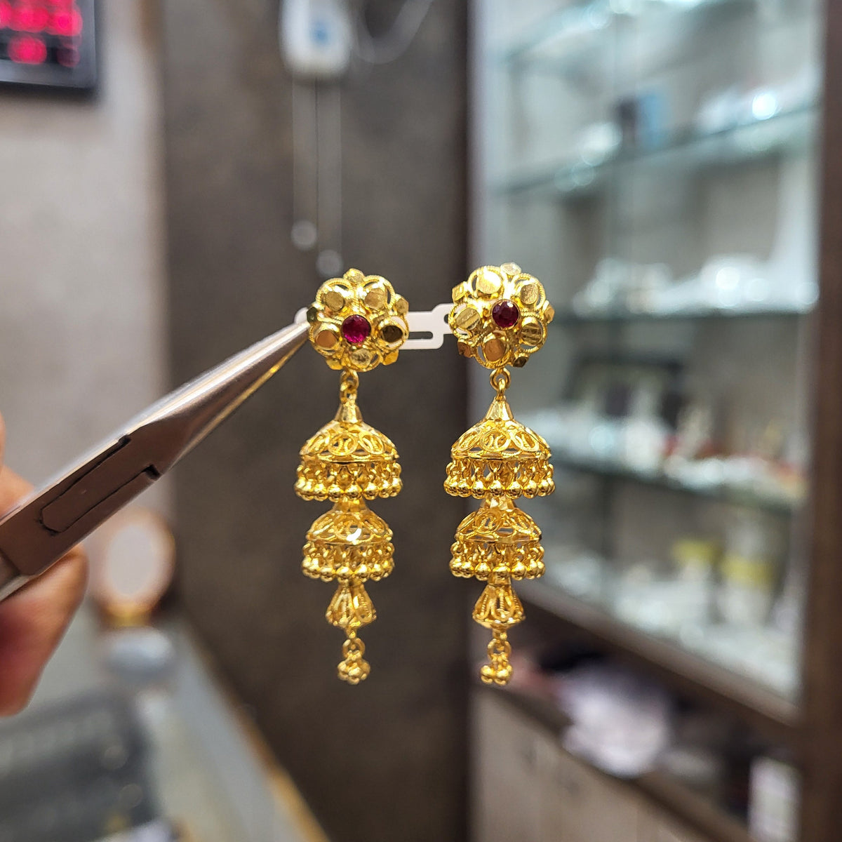 3 Step 925 Jhumka (Medium)