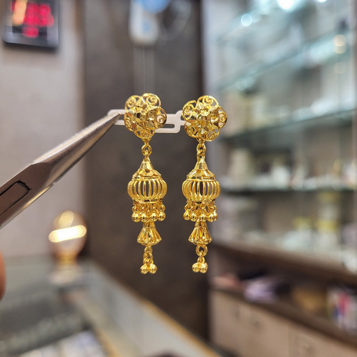 2 Step Small Pinjara Jhumka